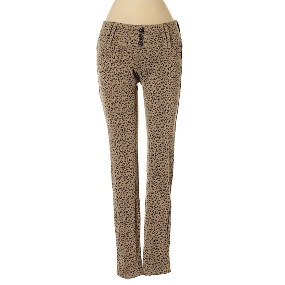 Cheetah Print Casual Pants